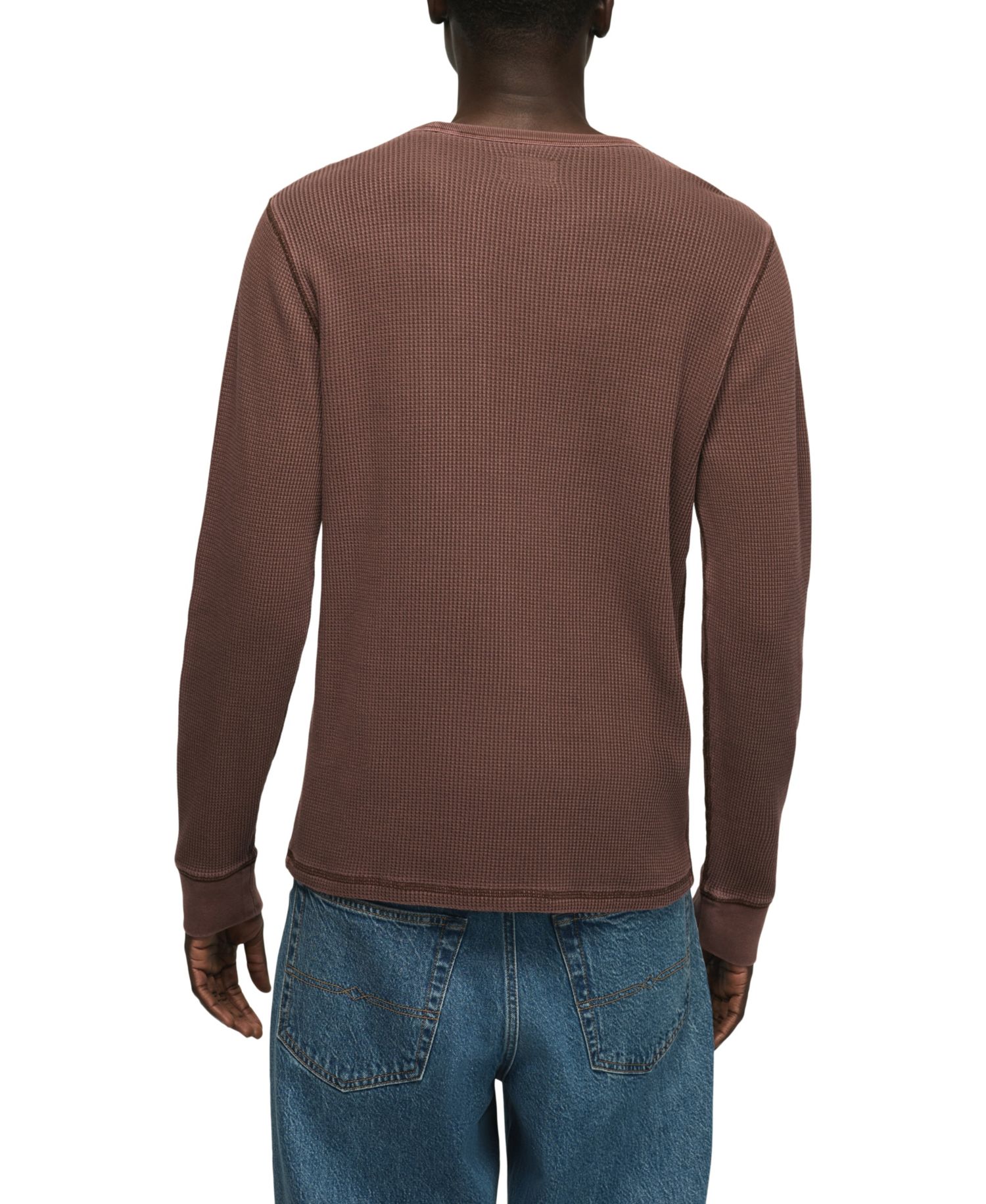 Men's Thermal Long-Sleeve Crew Neck T-Shirt