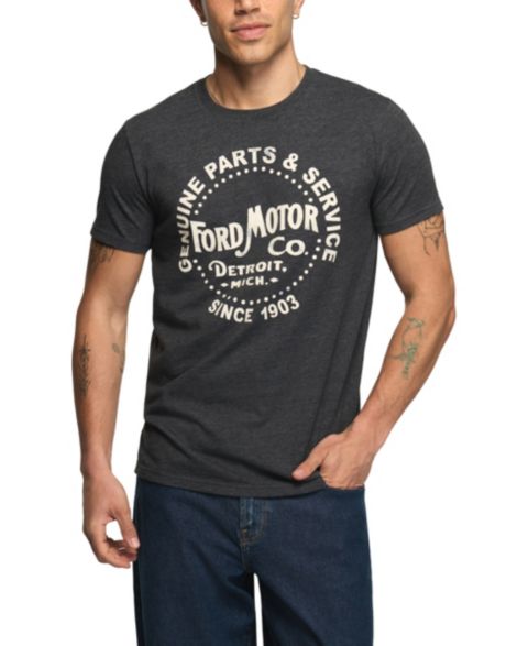 Мужская футболка Lucky Brand Ford Motor Graphic, цвет: Угольно-чёрный