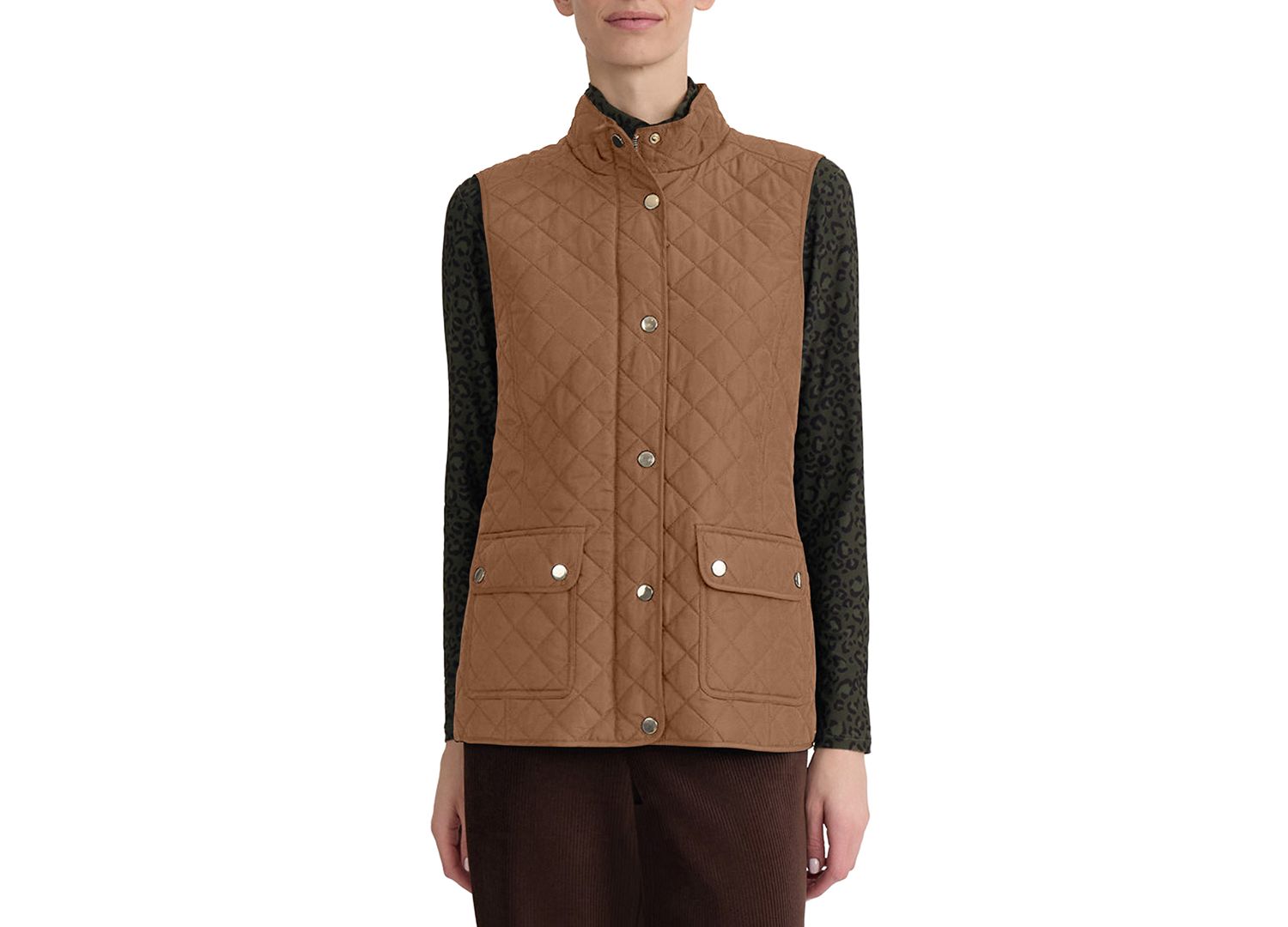 Women's Quilted Mock-Neck Vest