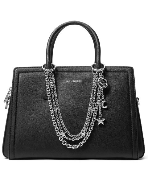 Женская сумка Michael Kors Metal Star Chain Charm, цвет: Родий