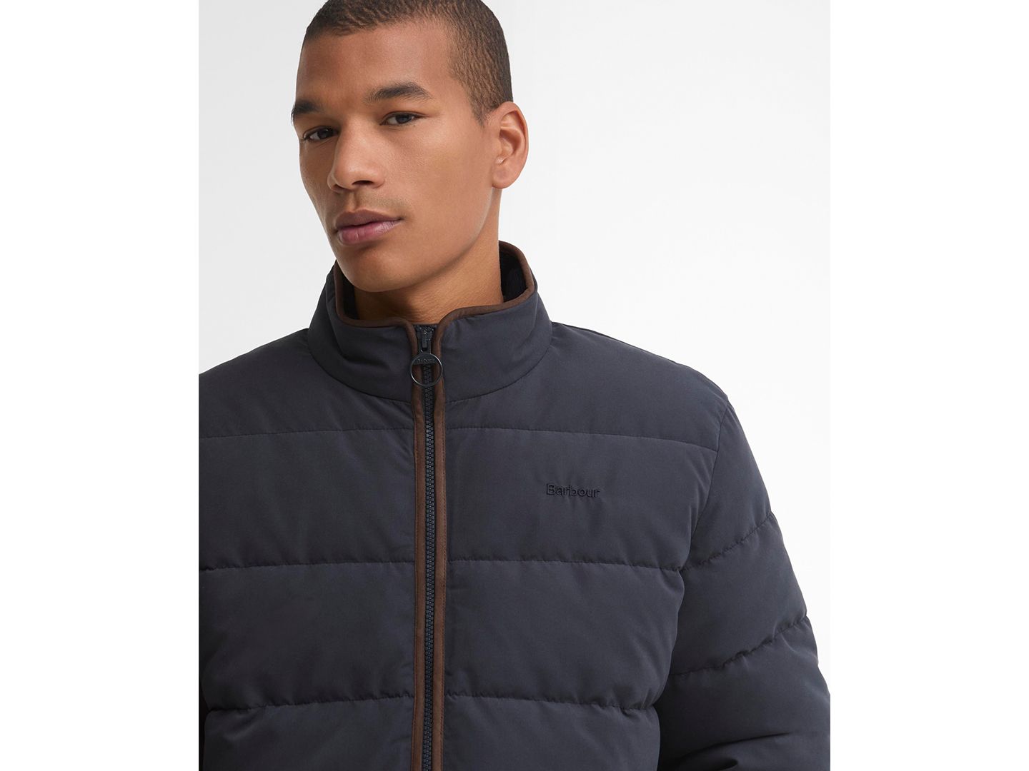 Мужская куртка Barbour Noree Short Puffer, цвет: Тёмный тёмно-синий — фото 4