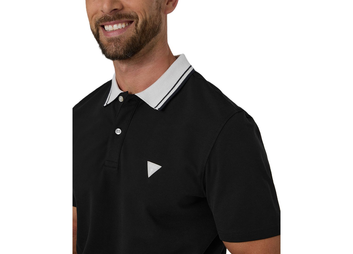 Men's Stretch Pique Slim-Fit Polo Shirt