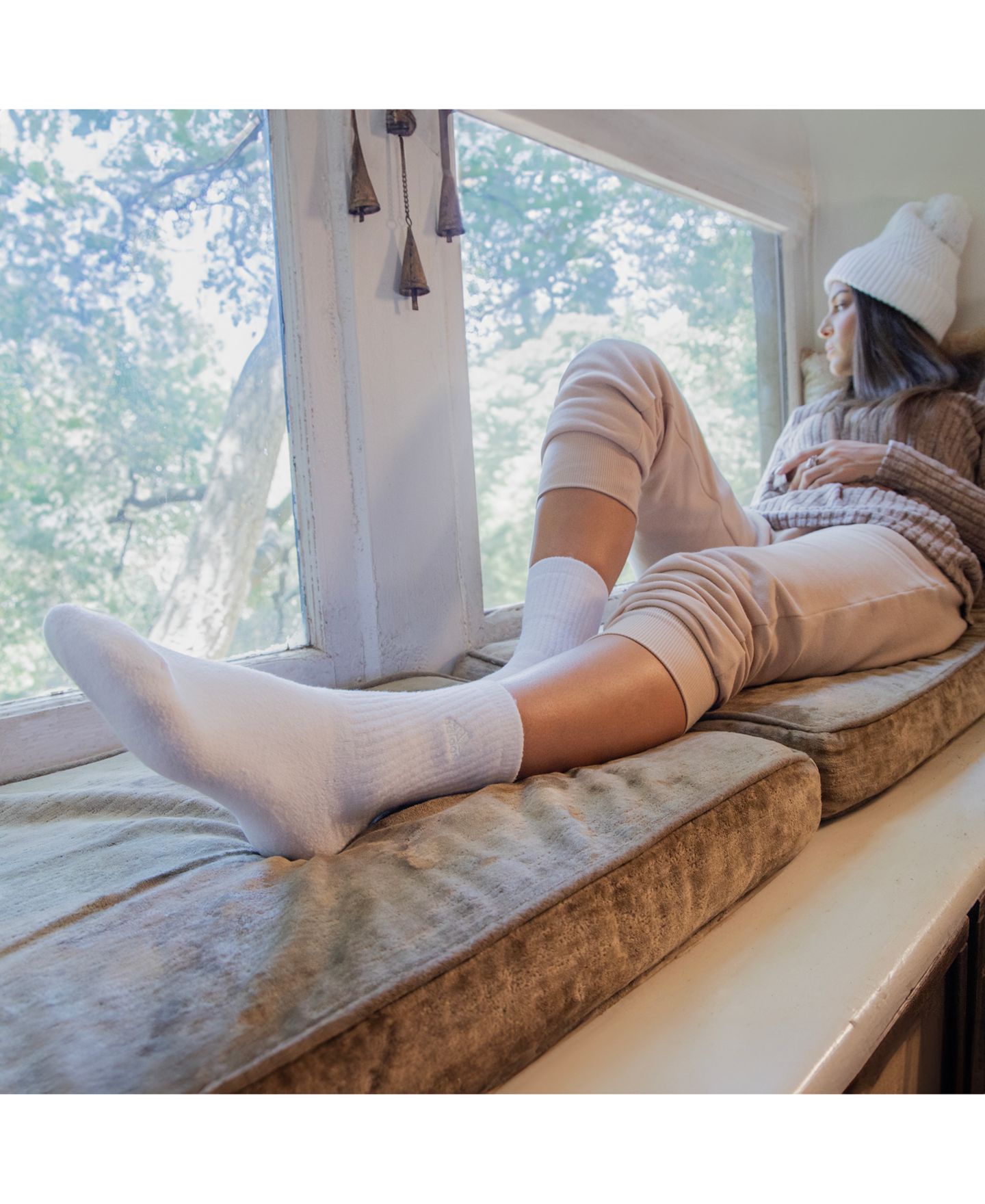 Носки Comfort, укороченные, 3 шт. — adidas, цвет: Светлый зелёный — фото 6