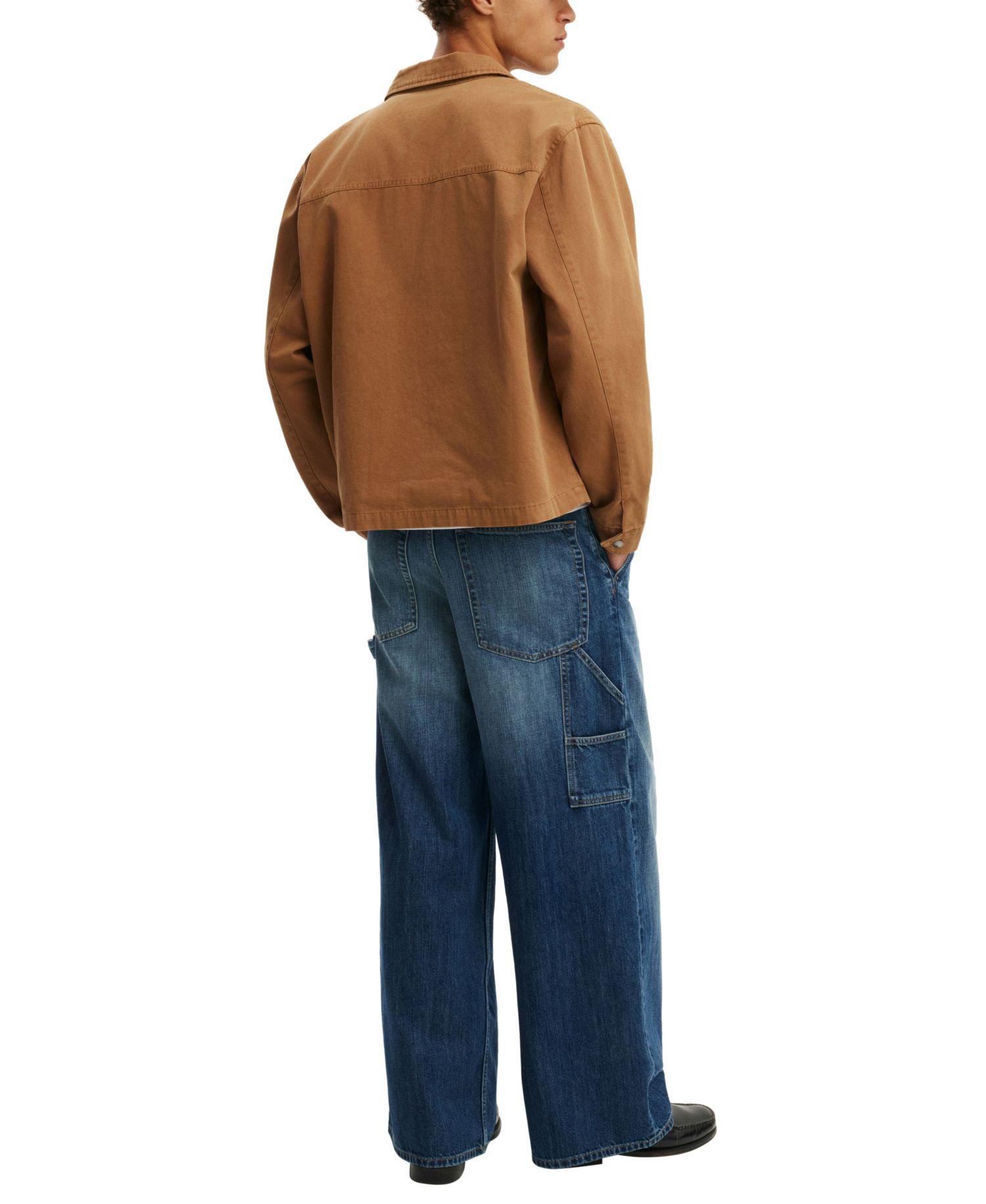 Men's Ultra Baggy Jean Wide-Leg Rigid-Denim Jeans