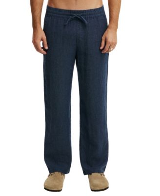 Men's Baggy Carpenter Straight-Leg Linen Pant