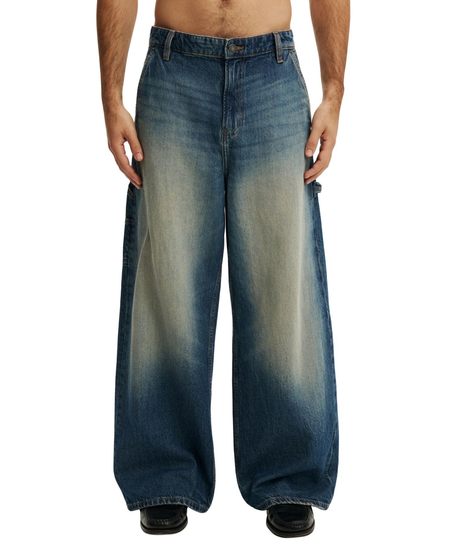 Men's Ultra Baggy & Relaxed Fit Wide Leg Jeans