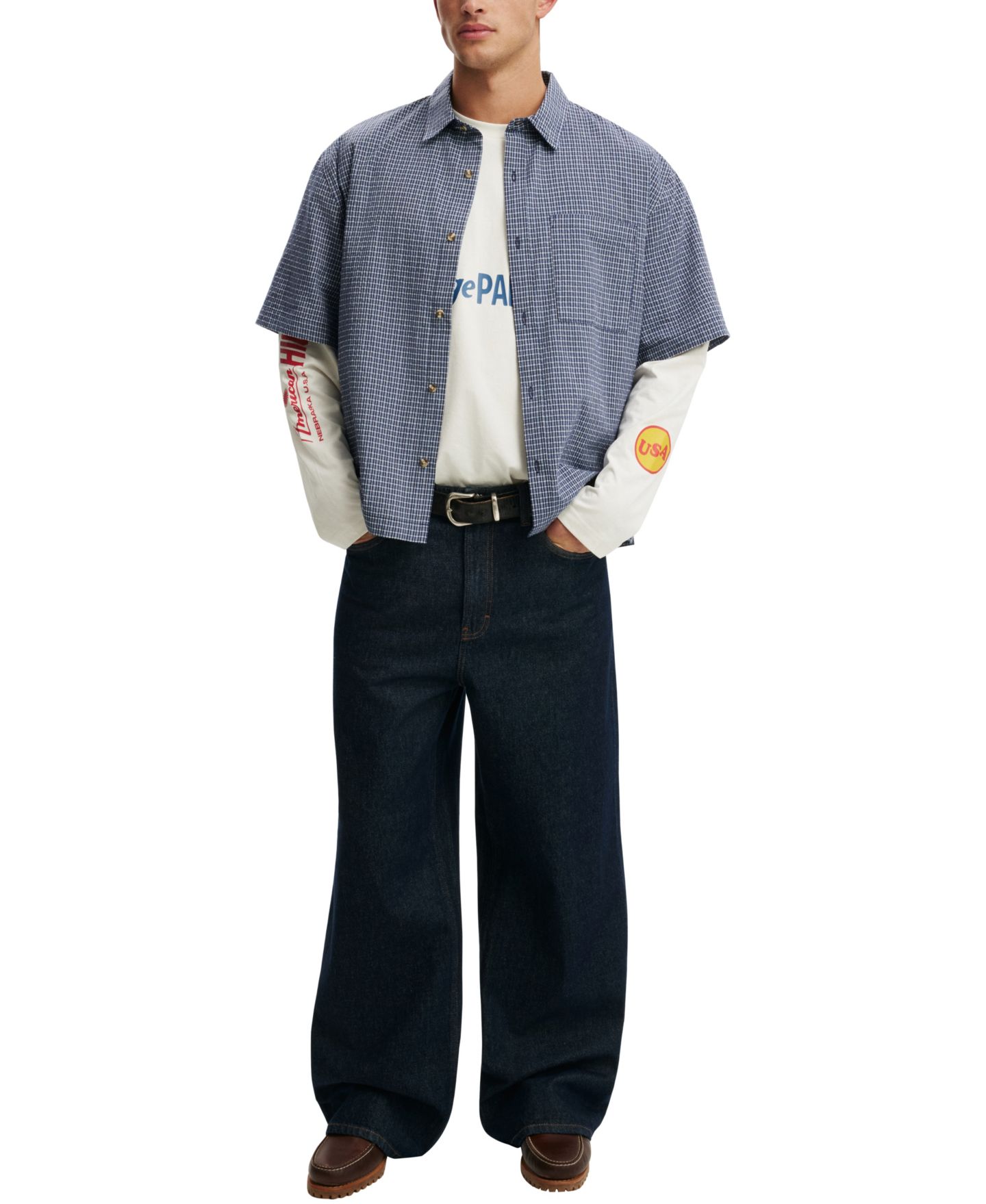 Мужская футболка Cotton On Regular Fit Graphic Long Sleeve, цвет: Меловой белый — фото 2