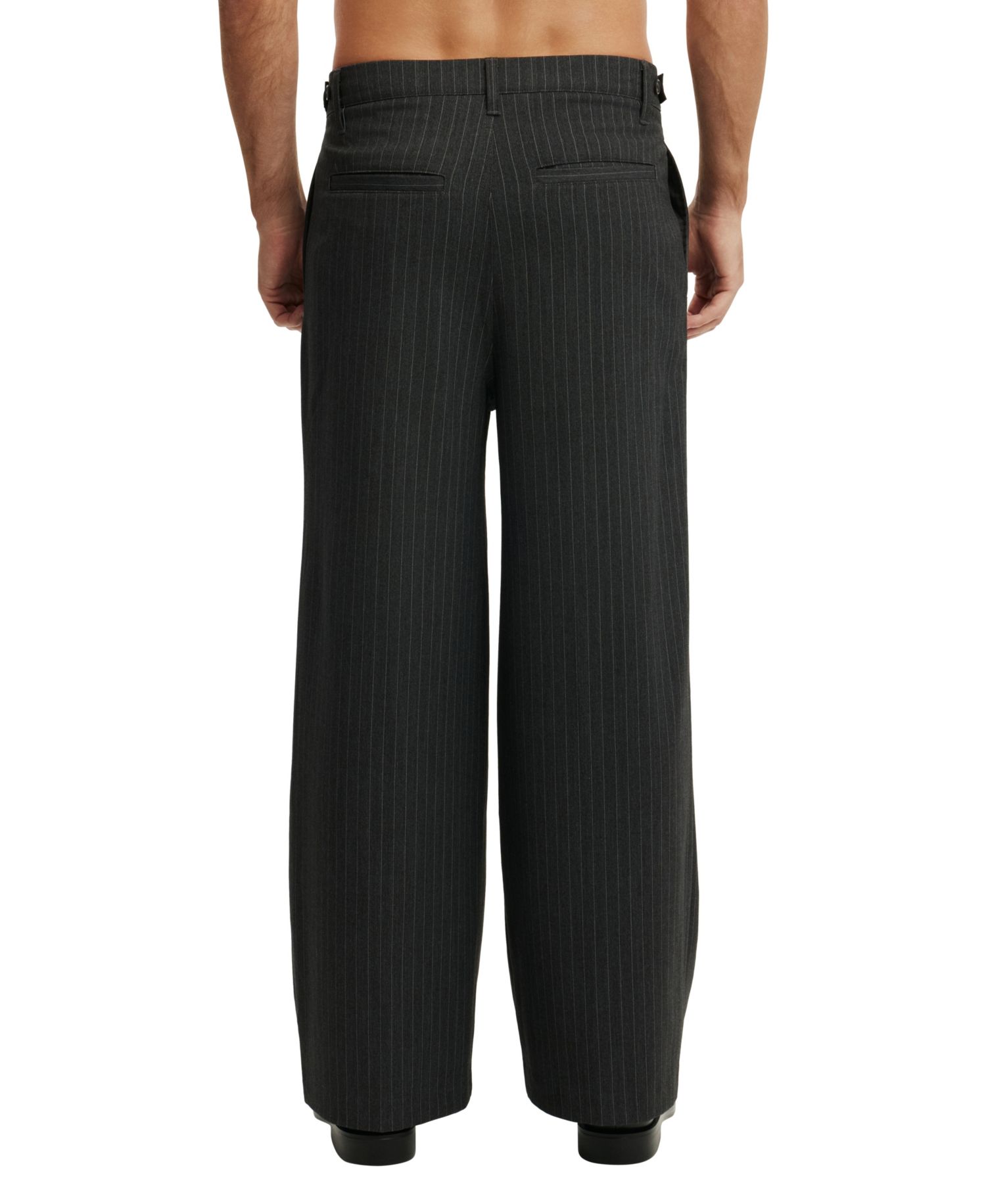 Men's Super Baggy Pleated Wide-Leg Pants