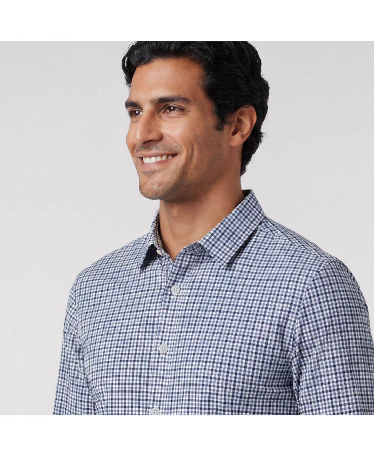 Мужская рубашка Jack Archer Everywear Shirt - Shorter Length, цвет: Синий — фото 6