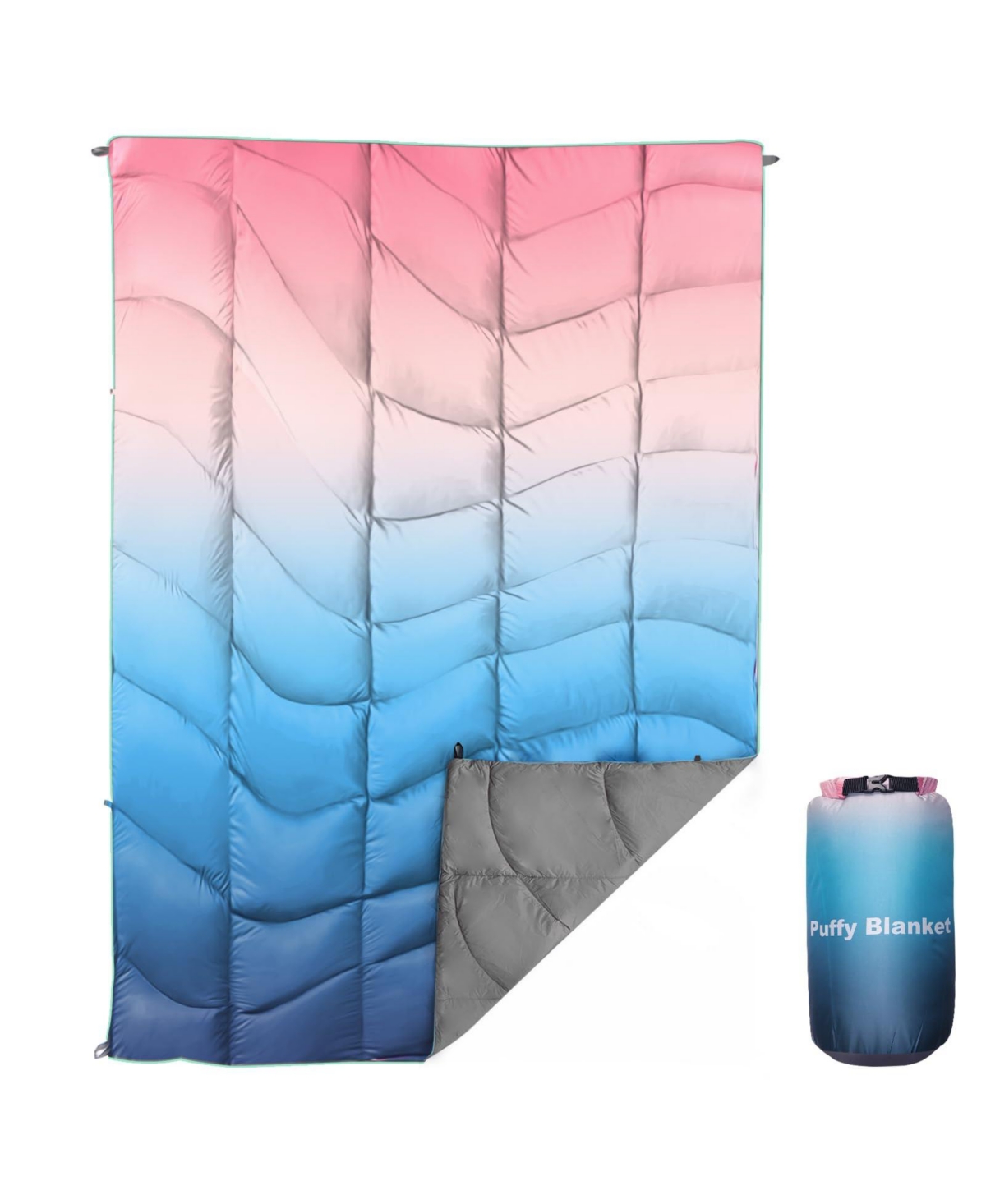 Sportneer Waterproof Puffy Camping Blanket Lightweight Packable Outdoor Travel