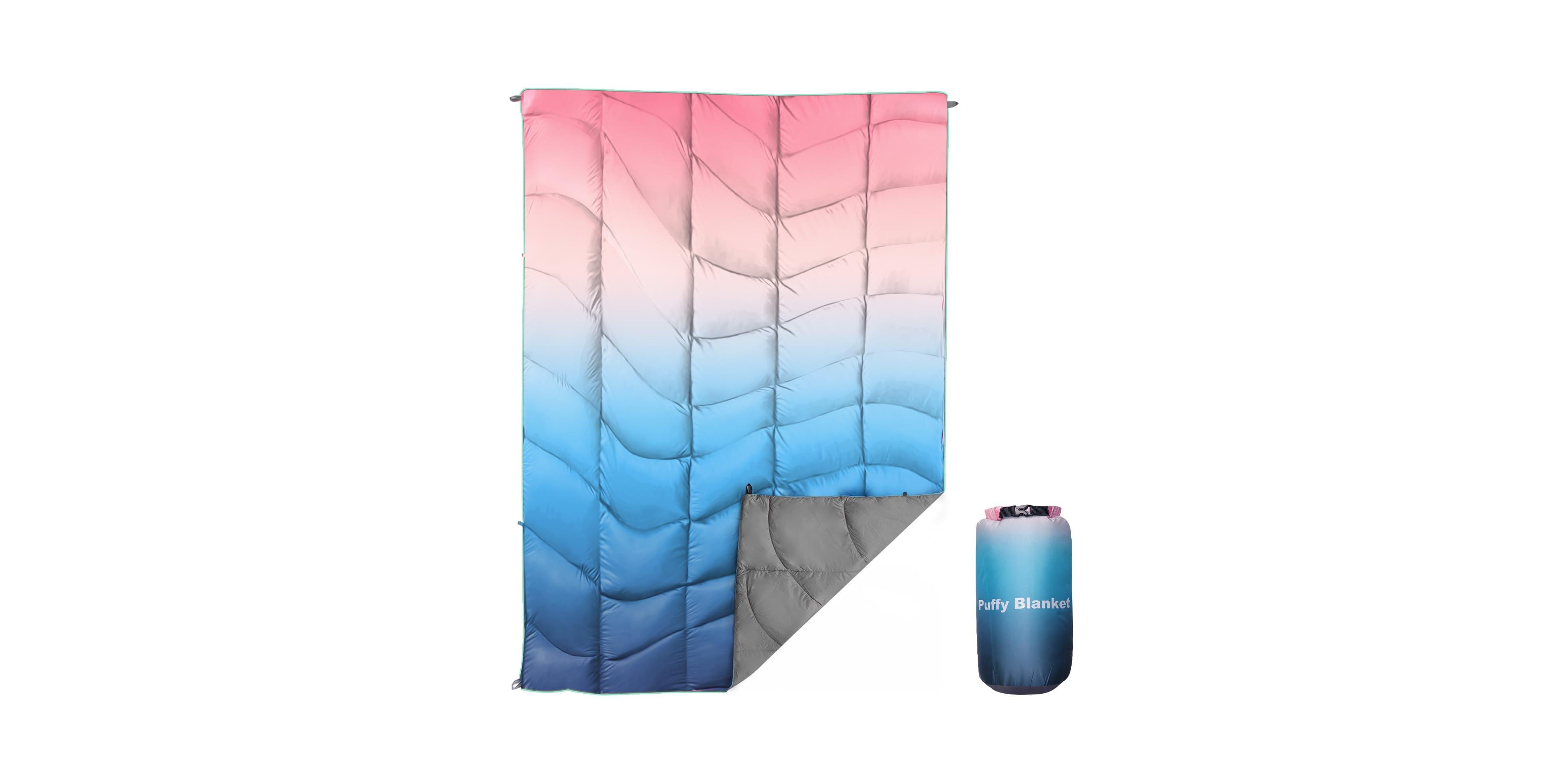 Sportneer Waterproof Puffy Camping Blanket Lightweight Packable Outdoor Travel