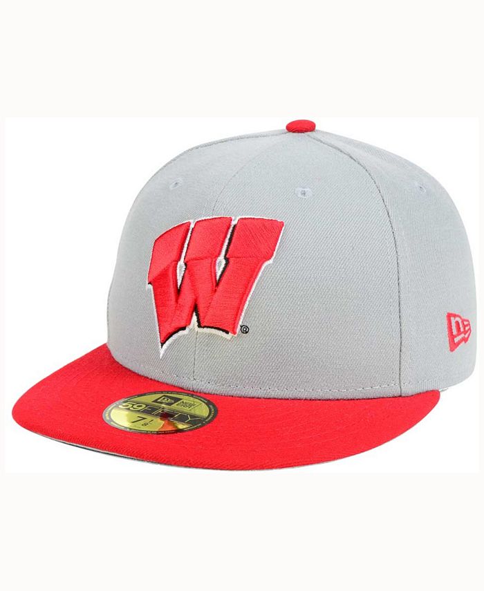 New Era Wisconsin Badgers Grayson 59FIFTY Fitted Cap - Macy's