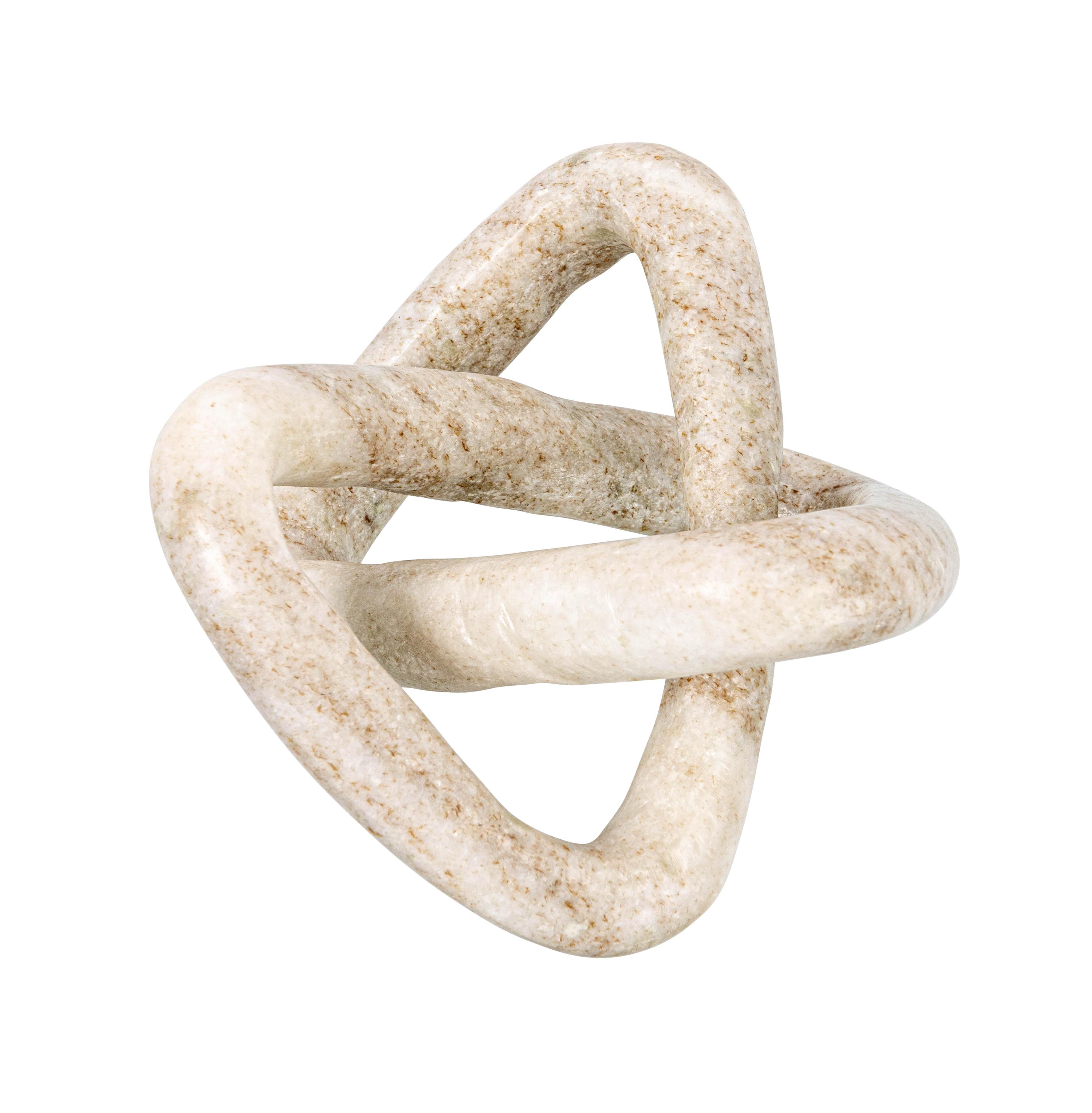Storied Home Modern Decorative Marble Link Knot