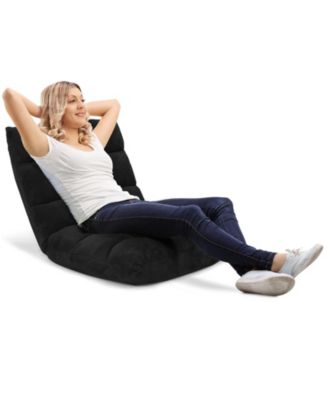 Adjustable 14 Position Floor Chair Folding Lazy Gaming Sofa Chair