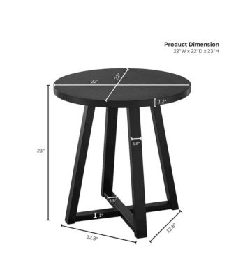 Modern Harmony Wood Oval End Table