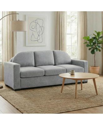 Modern 84.7" 3-Seater Curved Backrest Sofa
