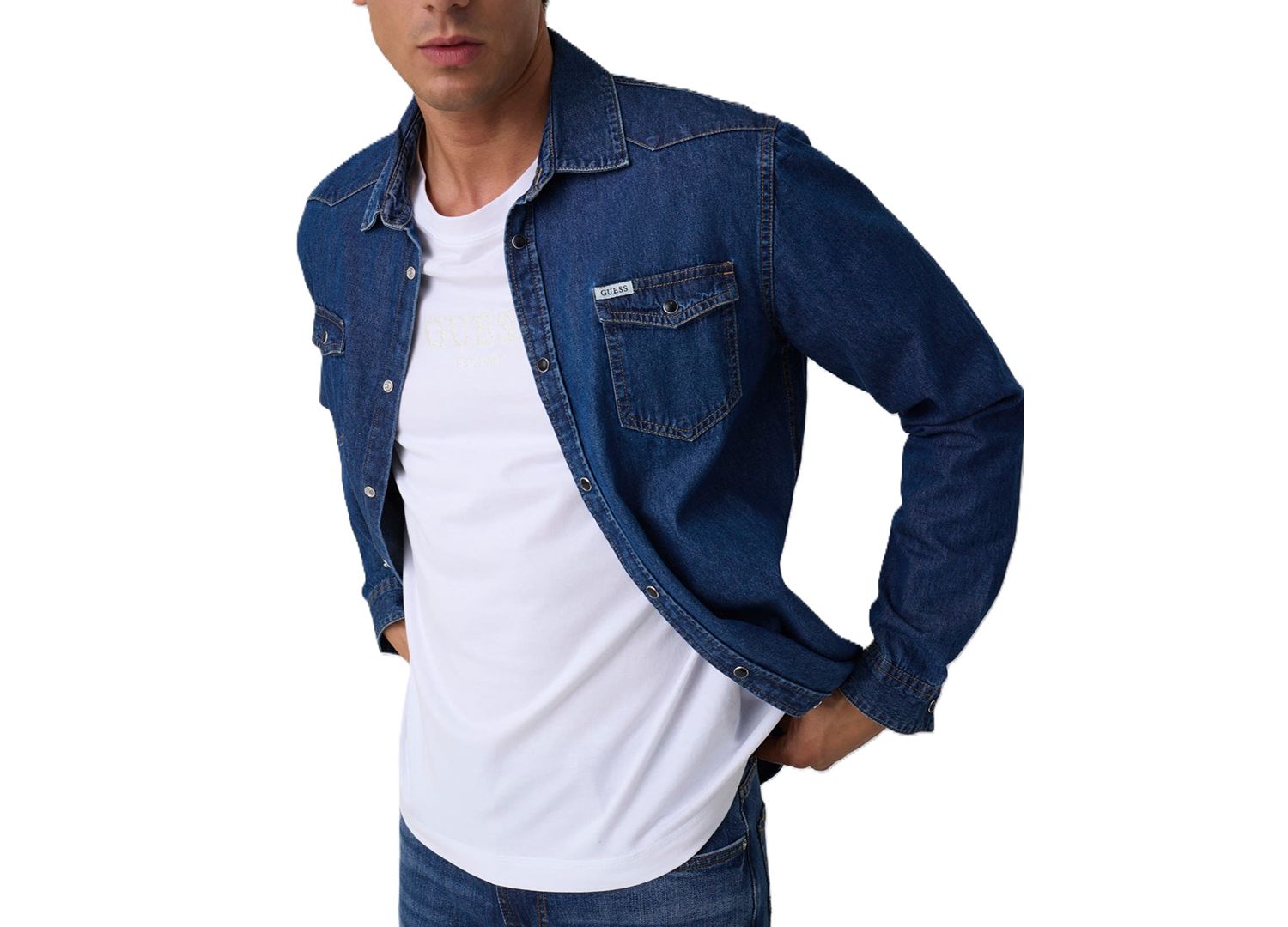 Men's Truckee Western Long-Sleeve Denim Shirt
