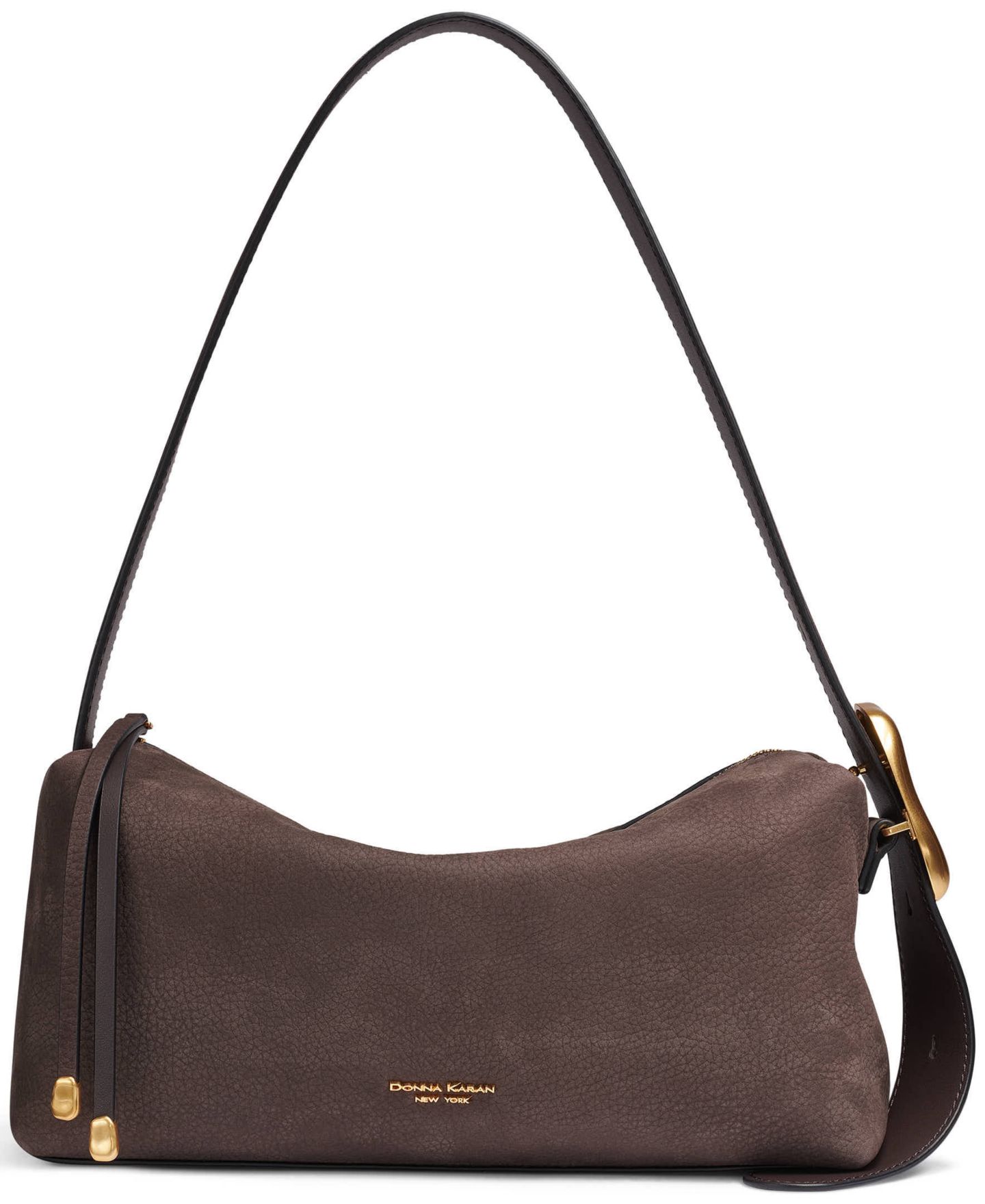 Женская сумка Donna Karan New York Heather Structured Medium Shoulder Handbag, цвет: Тёмно-коричневый — фото 1