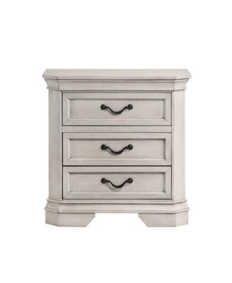 Maderne Wood 3-Drawer Nightstand
