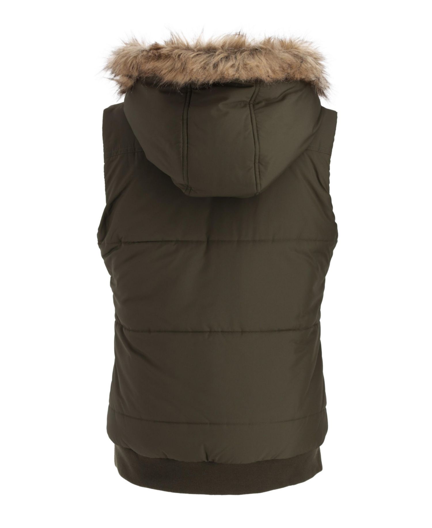 Women's Quilted Toggle Hooded Puffer Vest