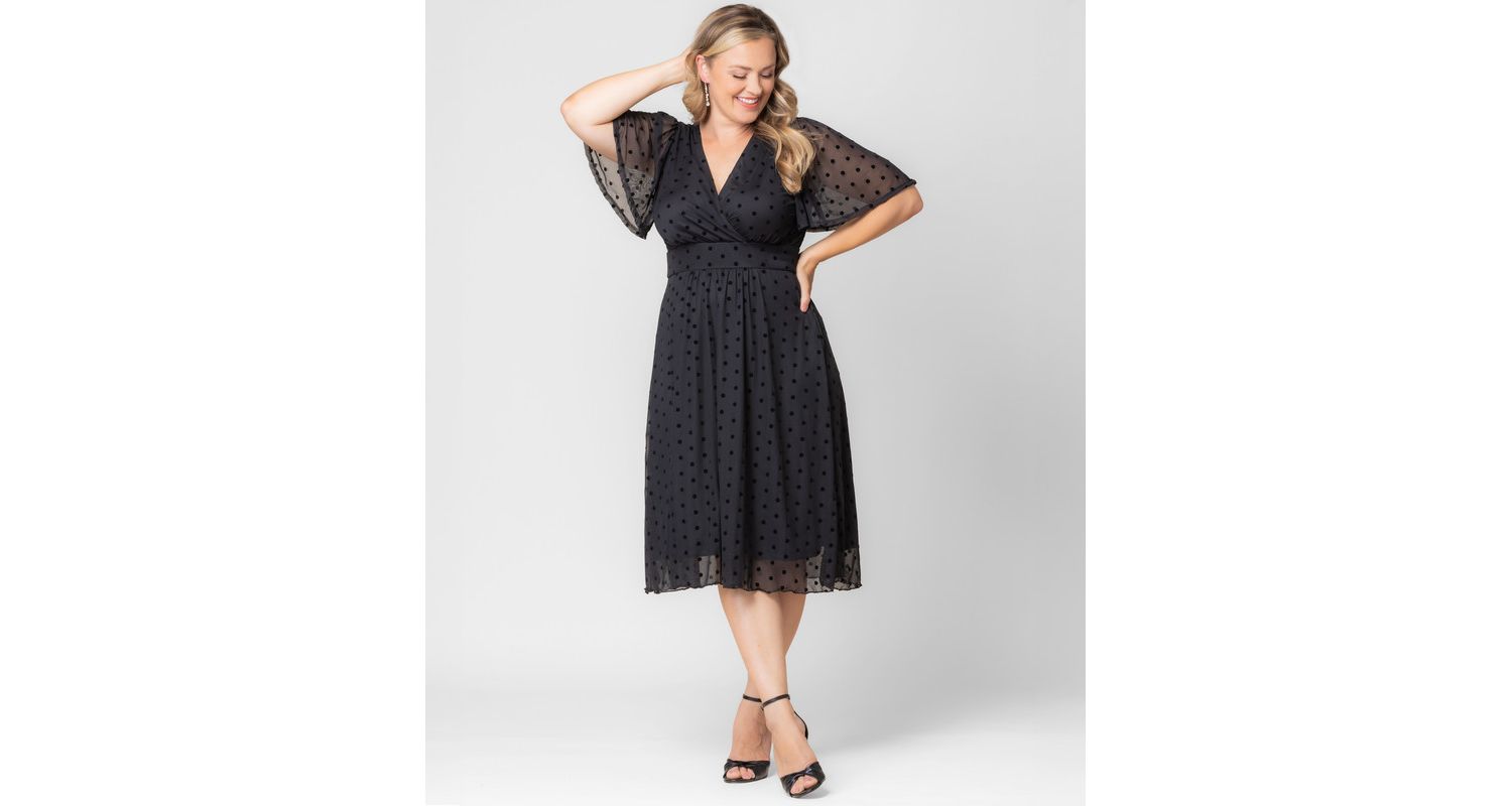 Plus Size Margot Mesh Cocktail Dress