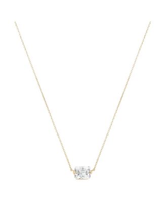Women's Cubic Zirconia Dainty Bar Karla Necklace
