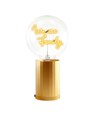 Bulb WE ARE FAMILY Amber with Base Table Lamp PORTABLE