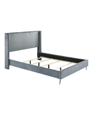 Mavela Wide Wale Corduroy Upholstery Panel Queen Bed