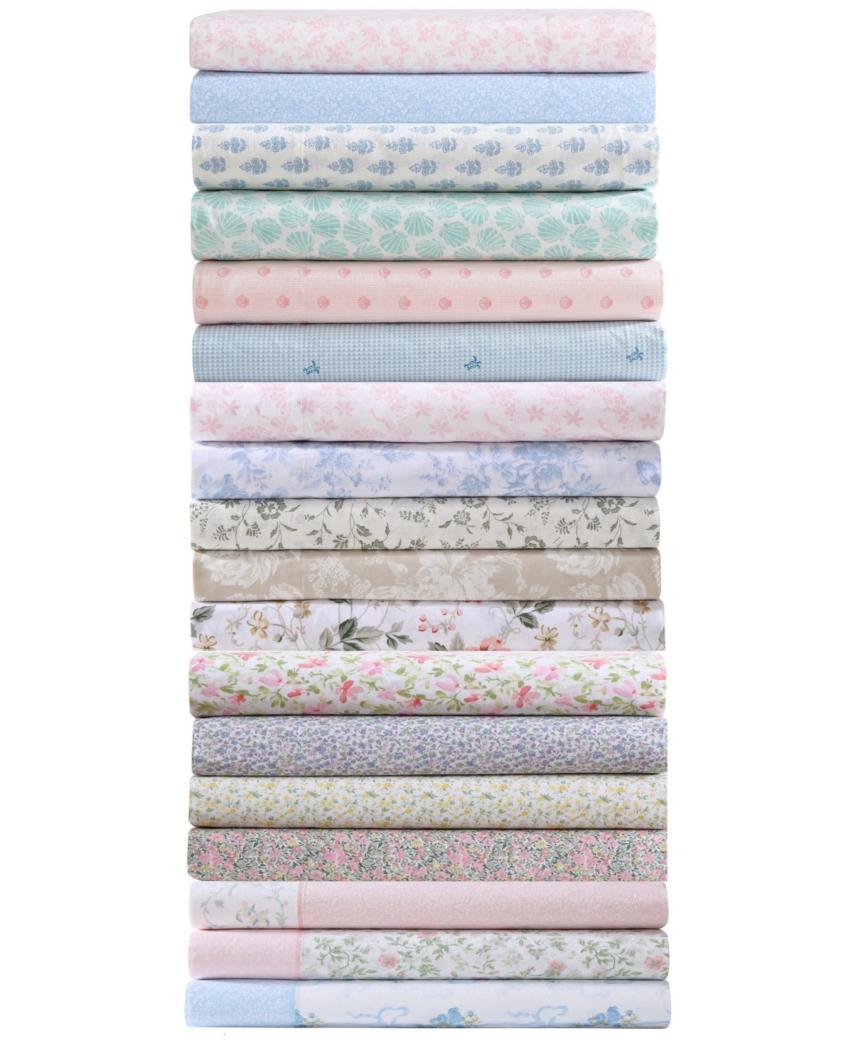 Laura Ashley 200-Thread Count Cotton Percale 3 -Pc. Sheet Set, Twin