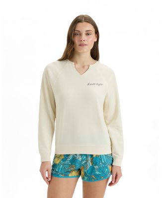 Women's Relaxing Realm Long-Sleeve V-Notch Pullover