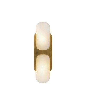 Odin 14-in Alabaster Socket Damp-Rated Wall/Vanity Light with Urban