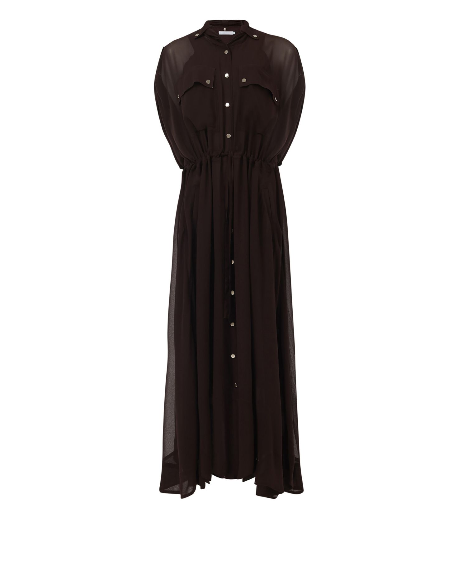 Women's Patch Pocket Drawcord Waist Dress