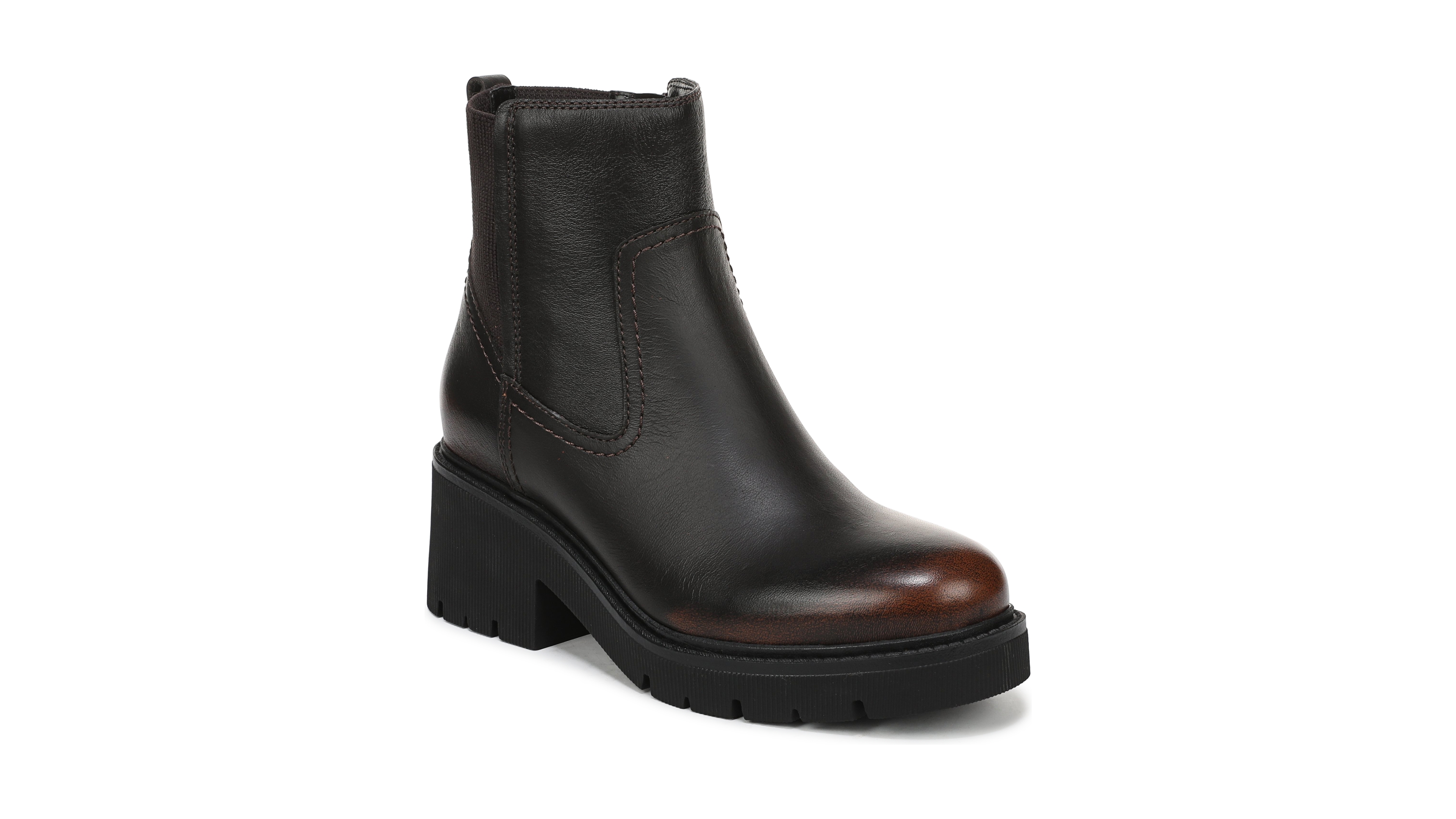 Naturalizer Juni Lug Sole Block Heel Chelsea Boots