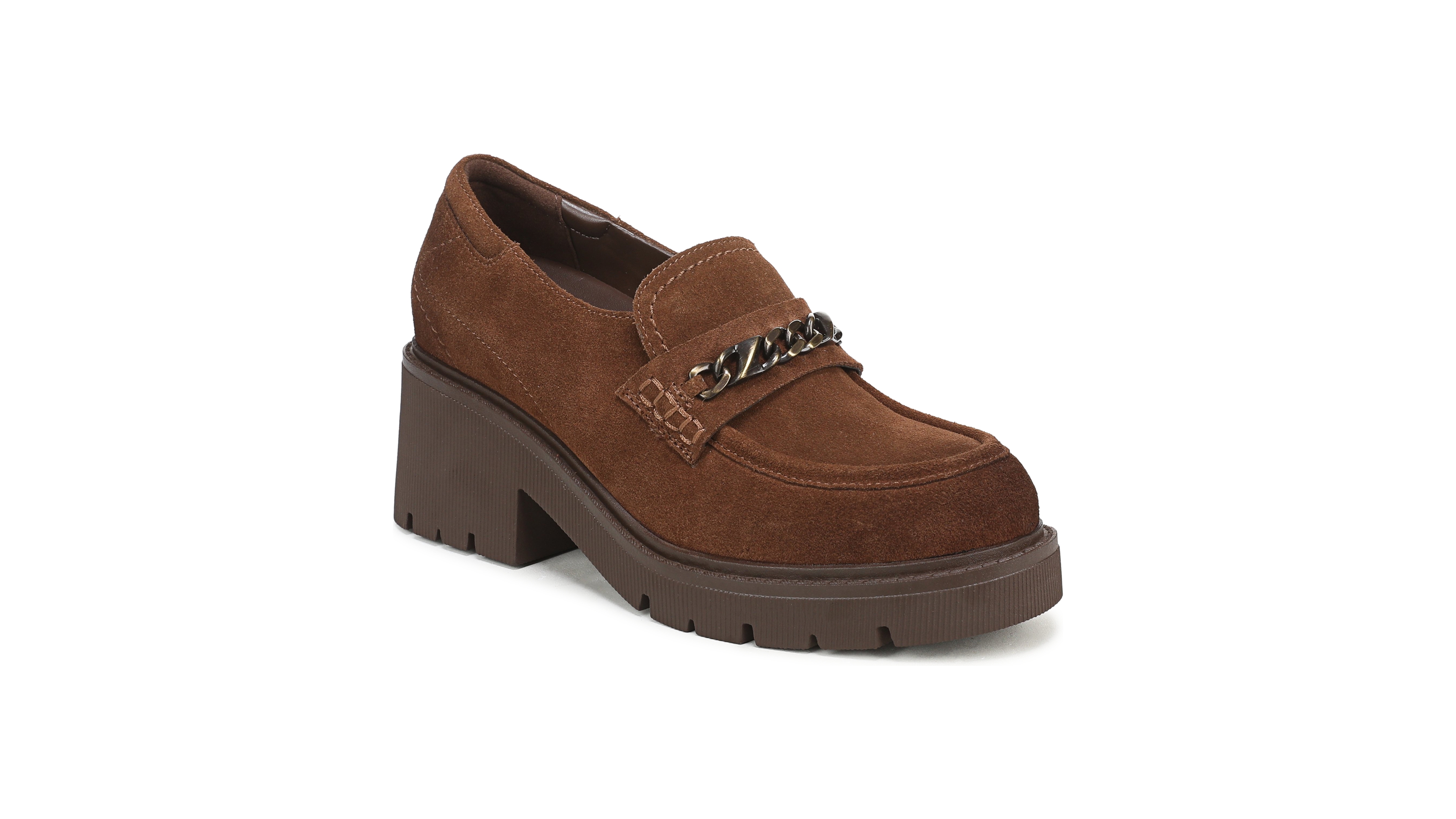 Naturalizer Women's Jolee Suede Platform Lug-Sole Loafers