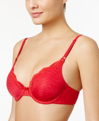 Maidenform One Fab Fit Embellished Scallop Neckline Demi Bra 9471