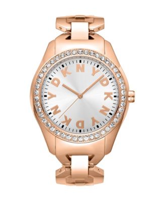 Women's Quartz Logo Rose-Gold Stainless Steel Bracelet Watch, 40mm