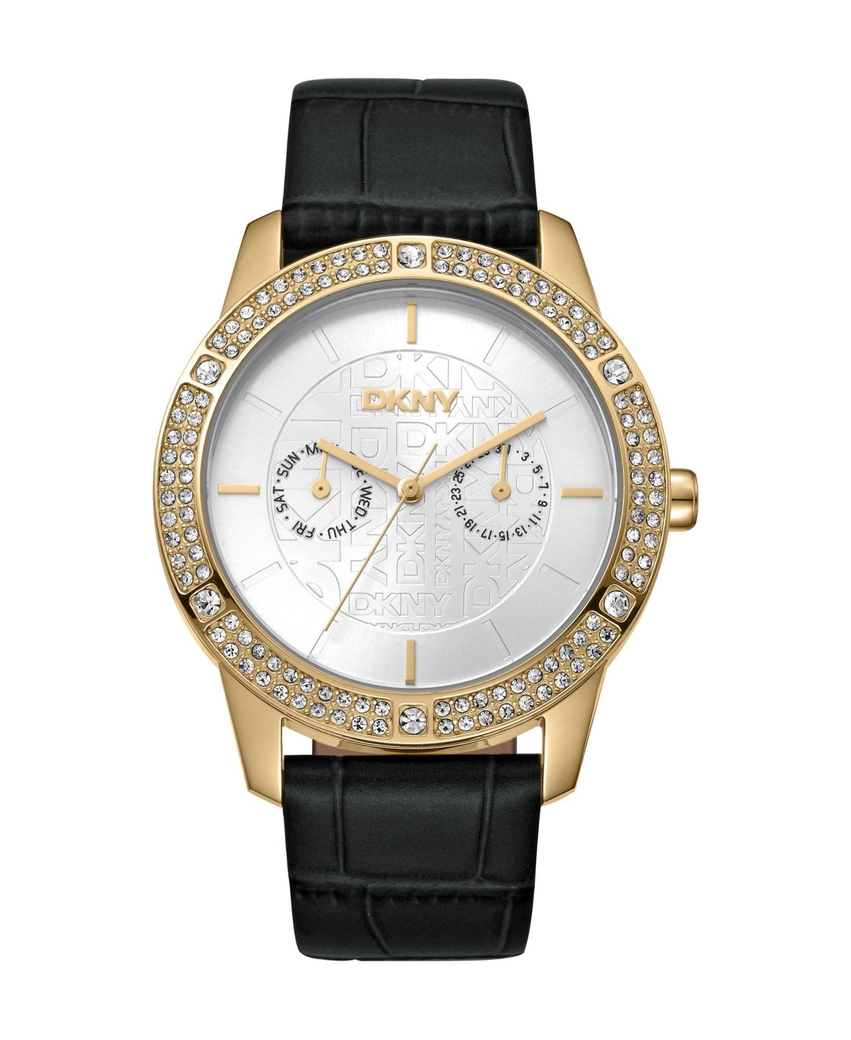 Dkny Women's Evening Quartz Leather Strap Watch, 40mm