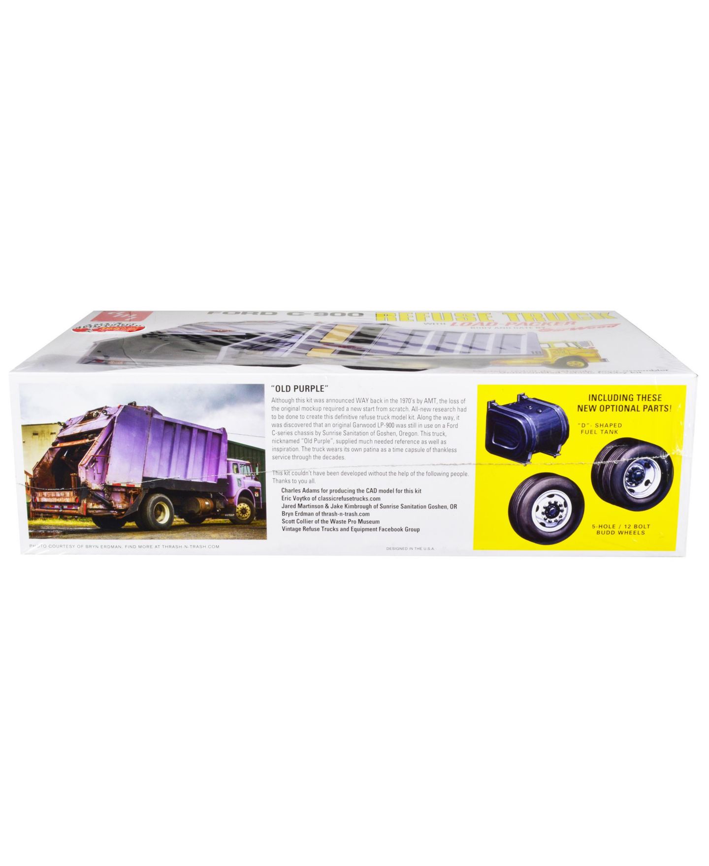 Детские конструкторы AMT Ford C-900 GarWood Refuse Garbage Truck with Load-Packer 1/25 Scale 300+ Piece Model Kit, Ages 14+ — фото 3
