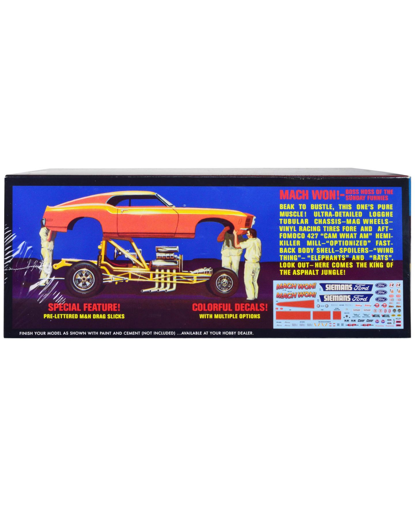 Детские игрушки AMT 1/25 Scale 1970 Ford Mustang Funny Car "Mach Won" Skill 3 Model Kit — фото 3