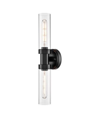Bathroom Wall Sconce with Clear Glass Tube Vanity Light Fixtures