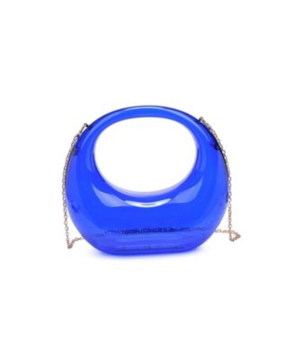 Women's Bess Transparent Top Handle Chain Strap Evening Bag