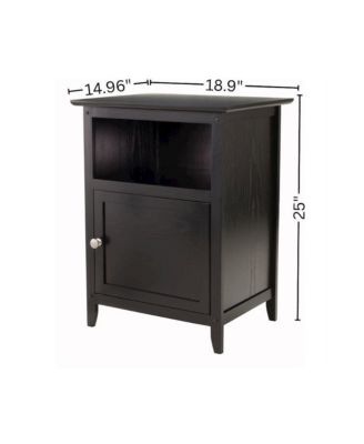 Accent Table, Side End Table, Storage Cabinet, Single Door