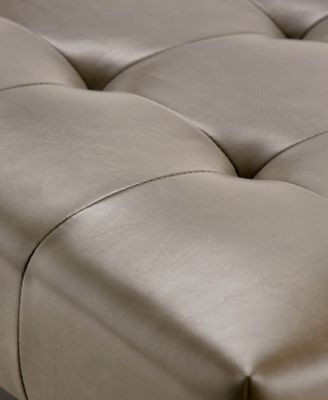 Draper Mid Century Tufted Ottoman, Direct Ship