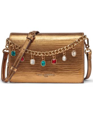 Lourdes Met Chain Detail Crossbody Handbag