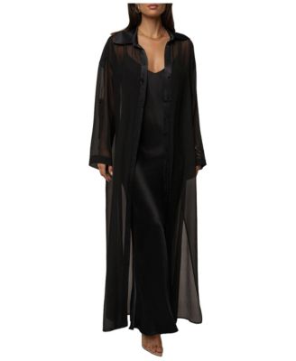Women's Ocean Breeze Sheer Chiffon Maxi-Length Dress