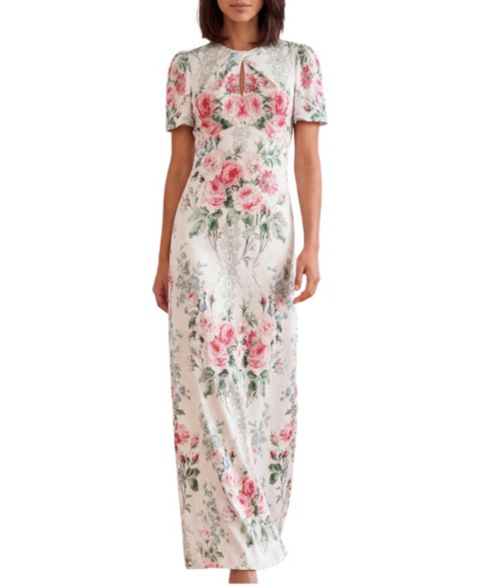 Женское платье Needle & Thread Palace Garden Odeline Floral-Print Wedding Guest Gown, цвет: Moonshine