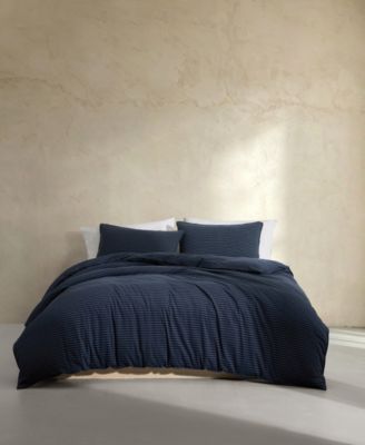Chalk Stripe Jersey 3-Piece Duvet Sets
