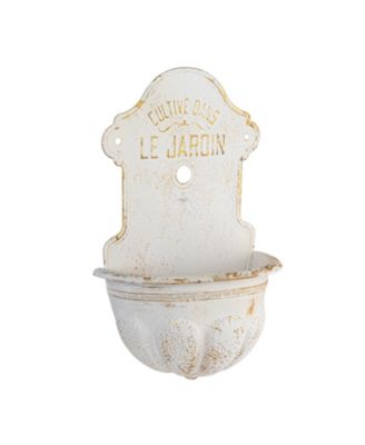 Metal Wall-Mounted Planter with Distressed Finish