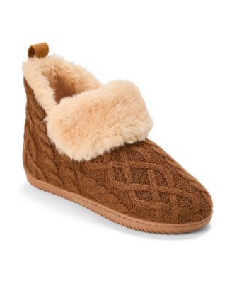 Women's Moritz Cable-Knit Round-Toe Bootie Slipper