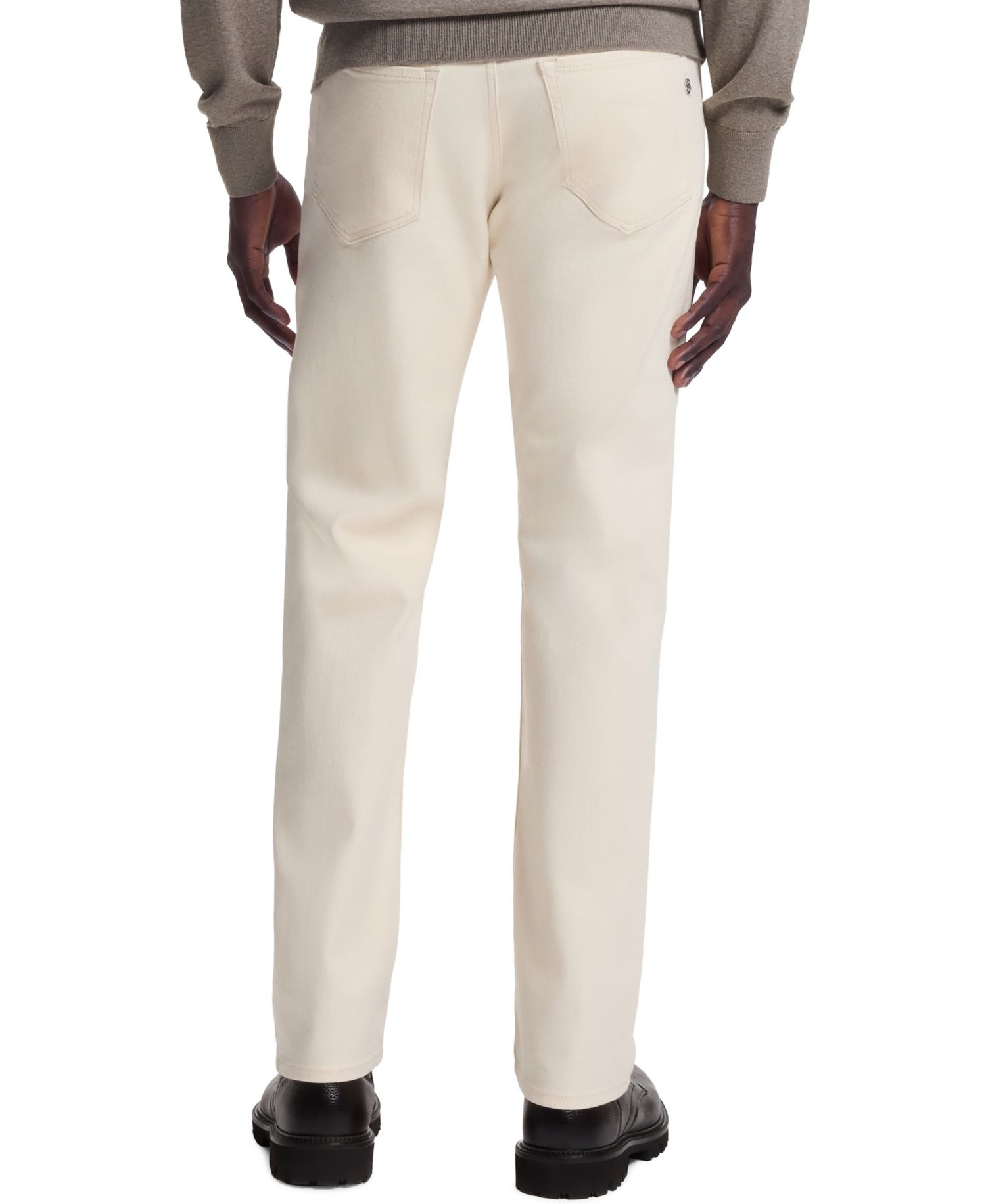 Men's Straight-Fit Cotton-Cashmere Blend Jeans